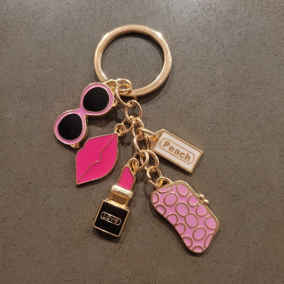 NWT gold/pink keychain - Picture 1 of 1